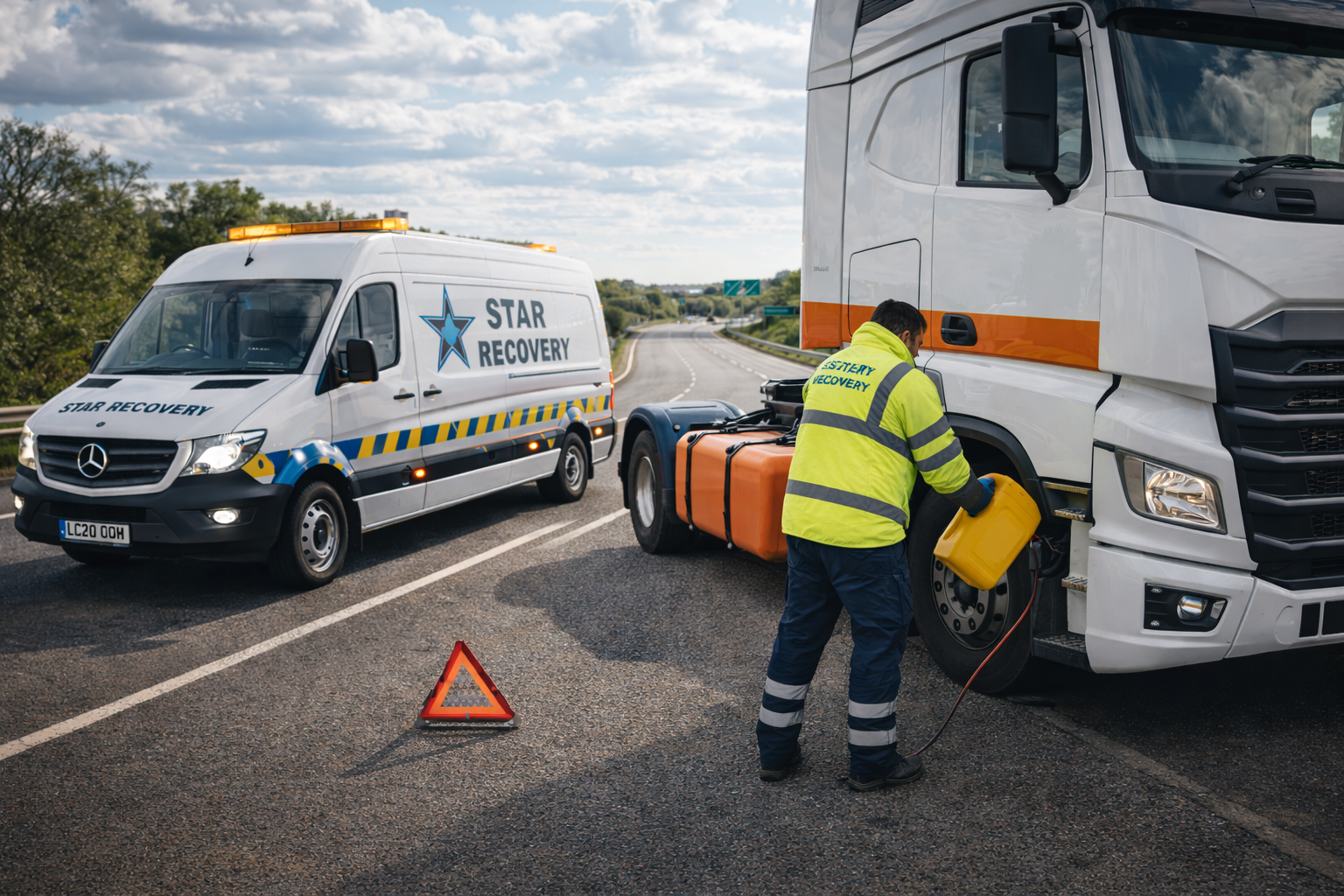 Emergency fuel delivery service